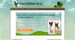 Desktop Screenshot of frenchbulldogsavvy.com